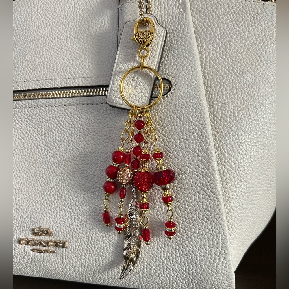 Bag Charm for purse, tote or rear view mirror.
